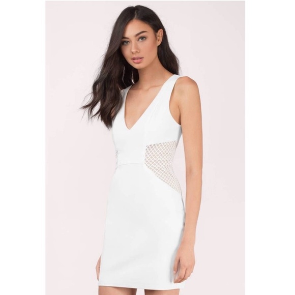 Tobi Jaclyn White Bodycon‎ Dress - Picture 1 of 6
